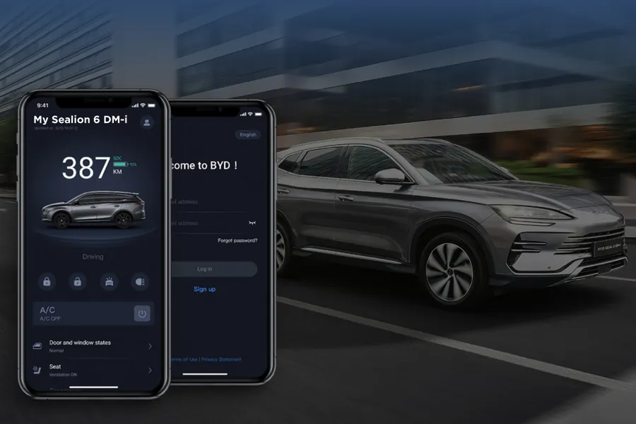 Điều khiển từ xa BYD App — BYD Sealion 6