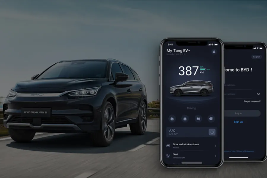 Điều khiển từ xa BYD App — BYD Sealion 8